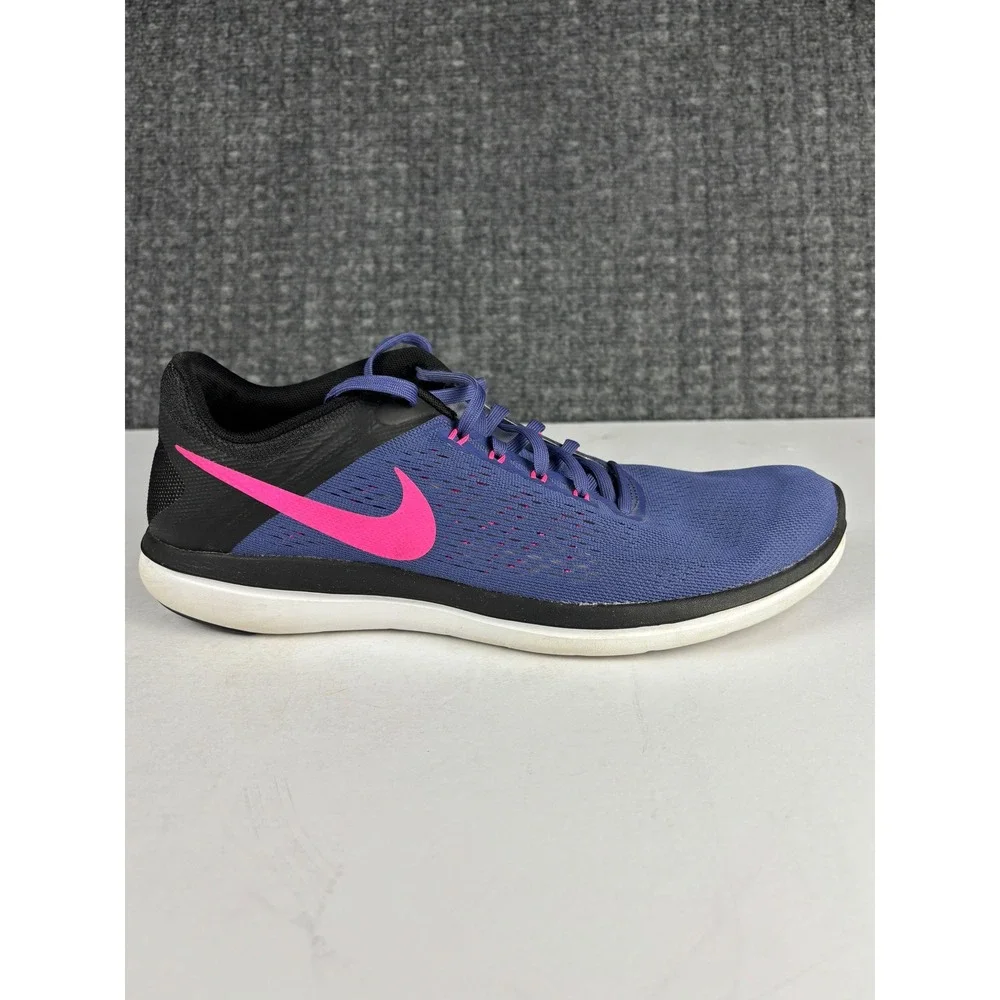 Nike Flex Experience RN 5 Running Shoes 830751-500 Size 12 Blue Pink Black